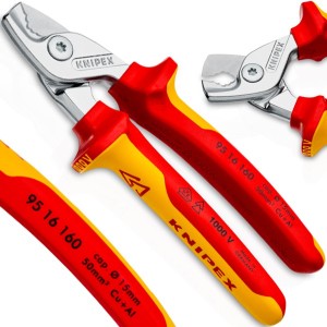 KNIPEX Szczypce Tnące Izolowane StepCut Nożyce Do Cięcia Kabli 9516160