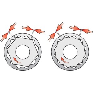 Yato Nasadka Długa Cr-V  1/2" 12-kątna 23 mm YT-12945