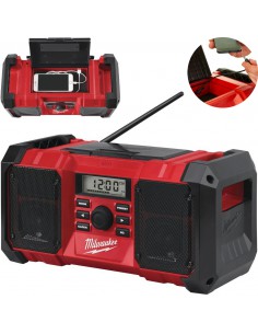 Milwaukee M18 M18JSRDAB+-0 Akumulatorowo Sieciowe Radio...