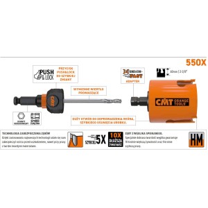 CMT Otwornica 32mm Uniwersalna Widiowa Xtreme Fast 550-032X