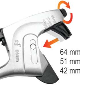 YATO Obcinak Rur PE PCV 3-40-50-63 mm PTFE YT-22295
