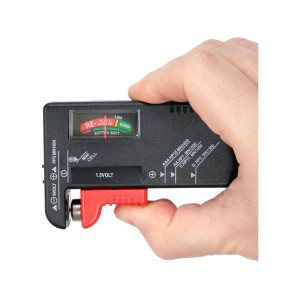 STHOR Tester Baterii Akumulatorków 1,5V oraz 9V Paluszki AA AAA Wszystkie Rodzaje