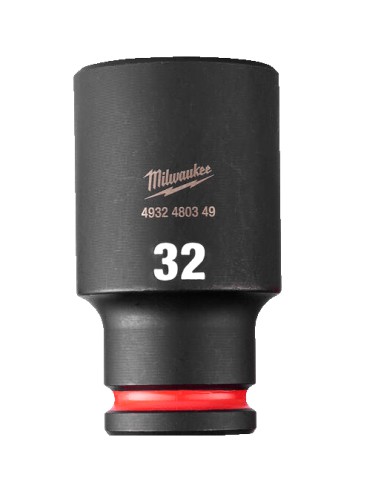 Milwaukee SHOCKWAVE Nasadka Udarowa 1/2" Długa 6-kątna 32 mm