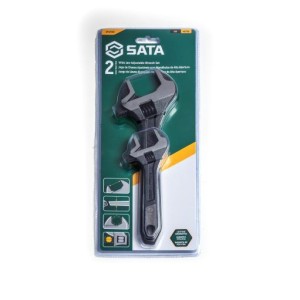 Sata Zestaw 2 Szt. Kluczy Nastawnych Szerokoszczękowych 6" i 10"