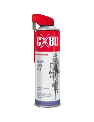 CX80 Chain Lube Wet Smar Mokry Do Łańcucha Rowerowego Spray 500 ml