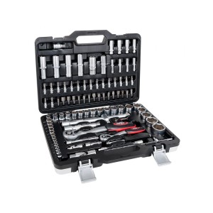 Airpress Zestaw Kluczy Nasadowych Grzechotką 1/4 1/2 Walizce 94e 75245