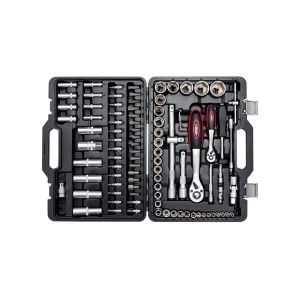 Airpress Zestaw Kluczy Nasadowych Grzechotką 1/4 1/2 Walizce 94e 75245