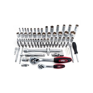 Airpress Zestaw Kluczy Nasadowych Grzechotką 1/4 1/2 Walizce 94e 75245