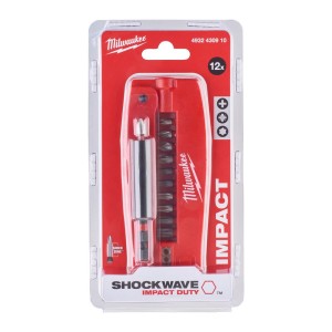 Milwaukee Shockwave Zestaw Bitów Drive Guide Ściągacz 12 el 4932430910