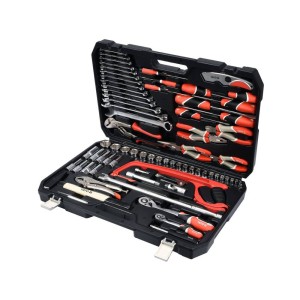 Yato Zestaw Narzędziowy Klucze Nasadowe z Grzechotką 1/2" 1/4" Wkrętaki Szczypce 79 el. XXXL