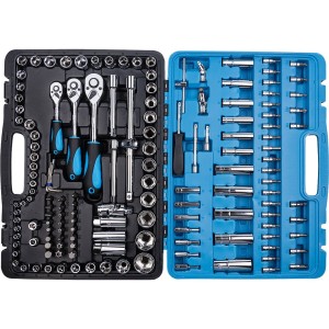 Richmann Zestaw Kluczy Nasadowych z Grzechotką 1/4" 3/8" 1/2" w Walizce 150 el. C4550