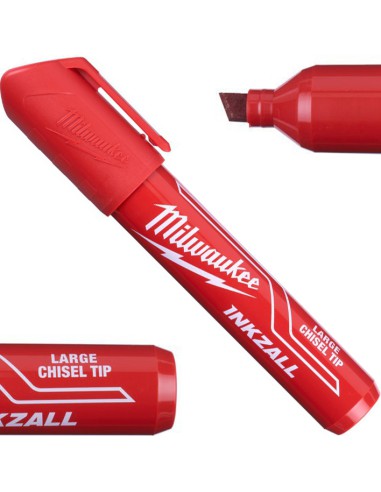 Milwaukee INKZALL Marker Budowlany Gruby Czerwony L