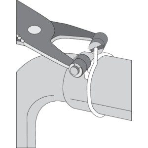 Yato Szczypce Wygięte Do Opasek Rozprężnych 215 mm YT-0651