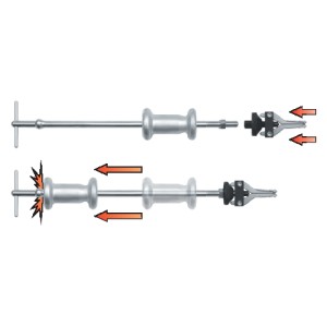 Yato Ściągacz Bezwładnościowy Do Łożysk Zestaw 5 szt. YT-2540