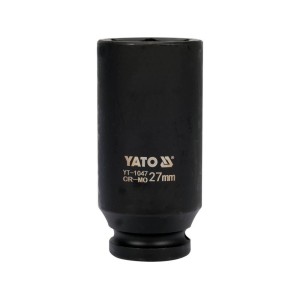 Yato Nasadka Udarowa Długa Głęboka 6-kątna Cr-Mo 1/2' 27 mm YT-1047
