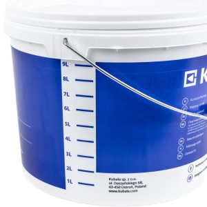 Kubala Wiadro Budowlane z Rączką Pokrywką i Podziałką 10 L 1535