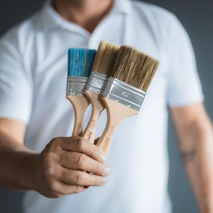 Kubala Pędzel Płaski Lakierobejcy Uchwyt Bukowy Lakierowany 50 mm 4513