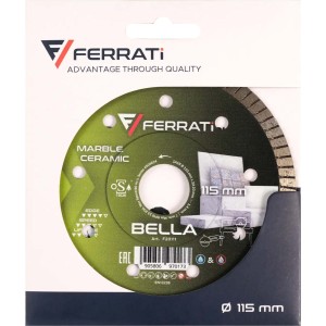 FERRATI BELLA Tarcza Diamentowa Tnąca Do Płytek Gresu 115 mm F20111