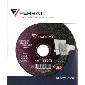 FERRATI VETRO Tarcza Diamentowa Tnąca Szlifująca Płytek 125 mm F20123