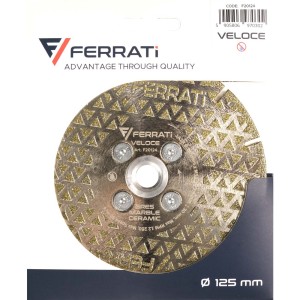 FERRATI VELOCE Tarcza Diamentowa Tnąca Szlifująca Płytek 125 mm F20124