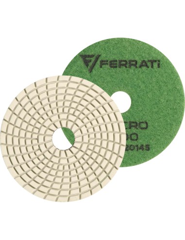 FERRATI VELCRO Pad Diamentowy Szlifujący Do Ceramiki Gresu Kamienia 100 mm P800