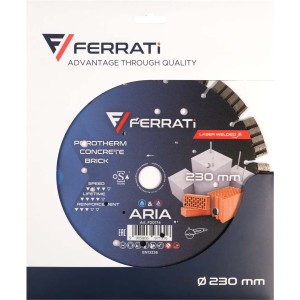 FERRATI ARIA Tarcza Tnąca Diamentowa Do Betonu Cegły 230 mm F20174
