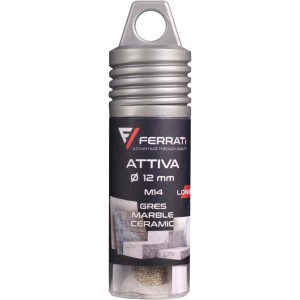 FERRATI ATTIVA Otwornica Diamentowa Do Płytek Gresu M14 12 mm F40124