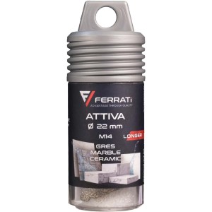 FERRATI ATTIVA Otwornica Diamentowa Do Płytek Gresu M14 22 mm F40127