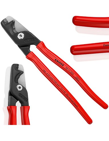 Knipex Nożyce StepCut XL Do Cięcia Kabli Przewodów Cu i Al Szczypce 225 mm