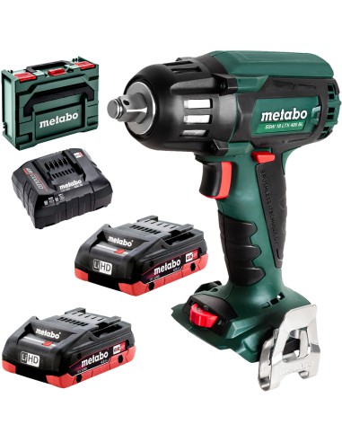 Metabo SSW 18 LTX 400 BL Klucz Udarowy Akumulatorowy 18V 400 Nm 2x4Ah LiHD + metaBOX