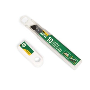 SATA Zestaw 10 Ostrzy Łamanych Do Nożyka Stal S2 9 x 80 mm 93432