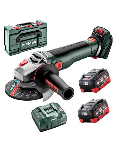 Metabo WVB 18 LT BL 11-125 Quick Akumulatorowa Szlifierka Kątowa z Regulacją Prędkości 18V