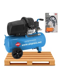 Airpress HL 425-50 Kompresor Dwutłokowy 50L + Zestaw...