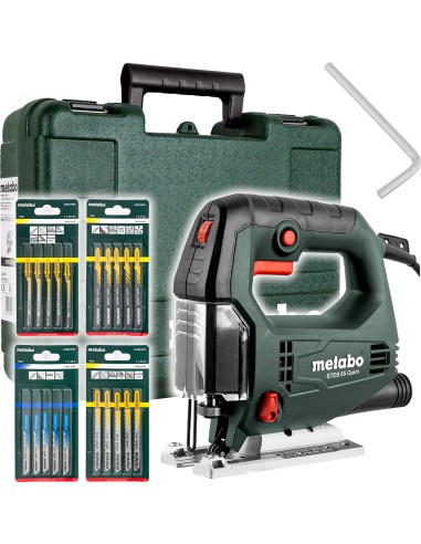 Metabo STEB 65 Quick Wyrzynarka Elektryczna Sieciowa Żelazkowa 230V 65 mm 450W w Walizce + Brzeszczoty