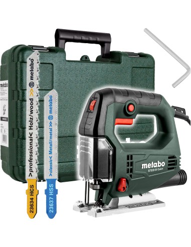 Metabo STEB 65 Quick Wyrzynarka Elektryczna Sieciowa Żelazkowa 230V 65 mm 450W w Walizce + Brzeszczoty