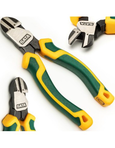 Sata Szczypce Tnące Diagonalne o Dużym Przełożeniu Seria Best Pliers 5" 125 mm