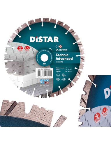 DISTAR Diamentowa Tarcza Tnąca 1A1RSS 232 Technic Advanced