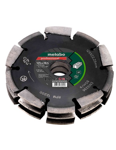 Metabo Diamentowy Frez Tarczowy Do Bruzdownicy Dia-FS3 125x28,5x22,23mm Profesjonal