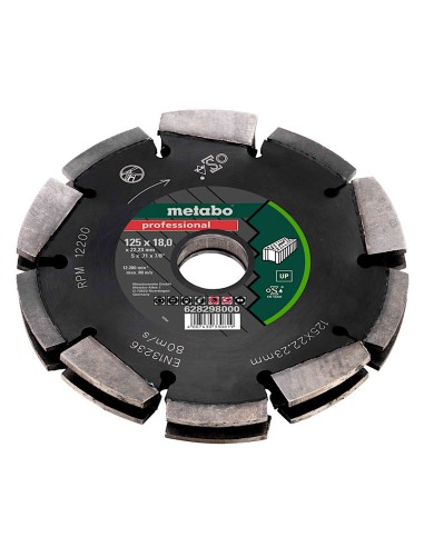 Metabo Diamentowy Frez Tarczowy Do Bruzdownicy Dia-FS2 125x18x22,23mm Profesjonal