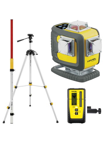 Nivel System CL4D-B Laser Krzyżowy + Statyw SJJ-M1 + Łata LS-24 + Czujnik CLS-4