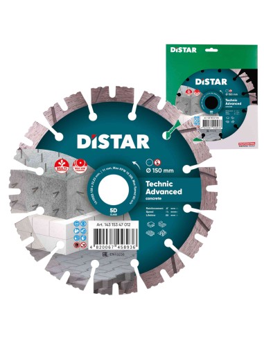 Distar Diamentowa Tarcza Tnąca 1A1RSS Technic Advanced 150x2,3x22,23mm