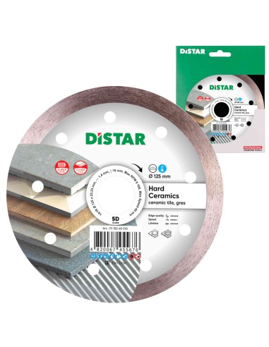 Distar Diamentowa Tarcza Tnąca 1A1R Hard Ceramics 125x1,4x22,23mm