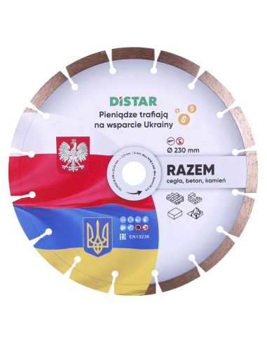 Distar Diamentowa Tarcza Tnąca 1A1RSS/C3 Razem 230x2,3x22,23mm