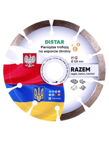 Distar Diamentowa Tarcza Tnąca 1A1RSS/C3 Razem 125x1,8x22,23mm