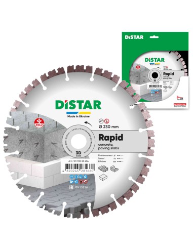 Distar Diamentowa Tarcza Tnąca 1A1RSS Rapid 230x2,4x22,23mm