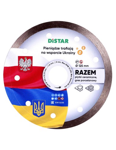 Distar Diamentowa Tarcza Tnąca 1A1R Razem 125x1,6x22,23mm