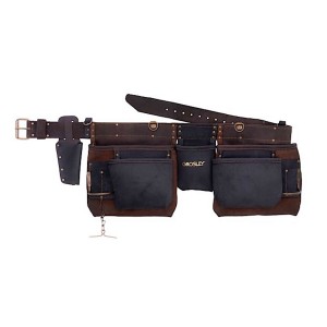 Grosley Pas monterski skóra nubuk 11 kieszeni 2 uchwyty GR70031