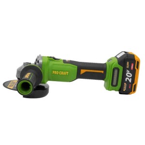 PROCRAFT PWA220 Szlifierka kątowa akumulatorowa bezszczotkowa 1x4.0Ah