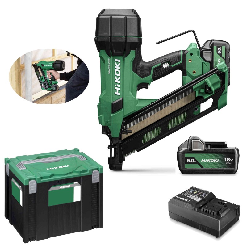 HIKOKI NR1890DCA WQZ Gwoździarka Akumulatorowa 2x5.0Ah