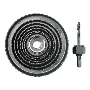 Vorel Wycinarka do otworów w drewnie, otwornica 38-127mm zestaw 9 el. 22572